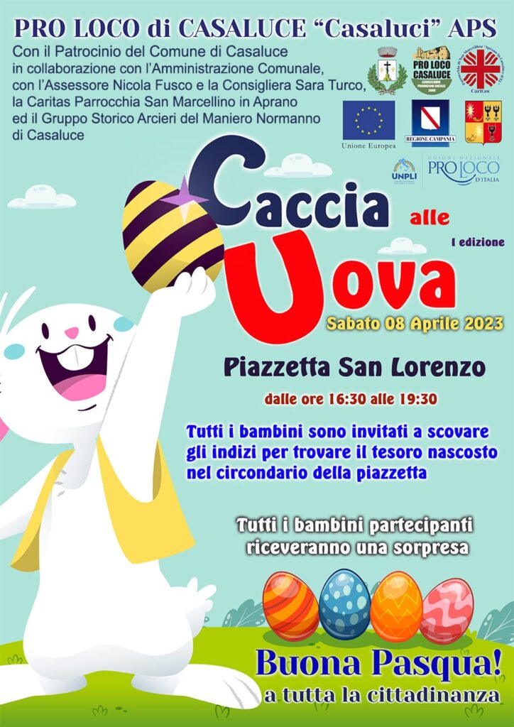 Casaluce: Vigilia di Pasqua con la “Caccia alle Uova”